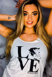 LOVE Ladies Racerback Tank