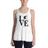 LOVE Ladies Flowy Racerback Tank