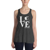 LOVE Ladies Flowy Racerback Tank