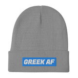 "Greek AF" Beanie