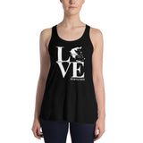 LOVE Ladies Flowy Racerback Tank
